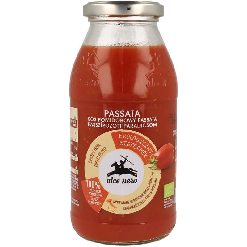 ALCE NERO Sos pomidorowy Passata BIO 500 g