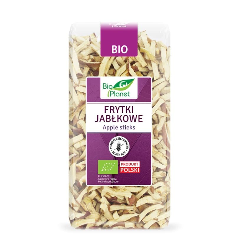 BIO PLANET Frytki jabłkowe bezglutenowe BIO 100 g