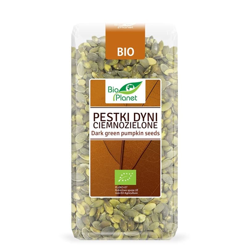 BIO PLANET Pestki dyni ciemnozielone BIO 350 g