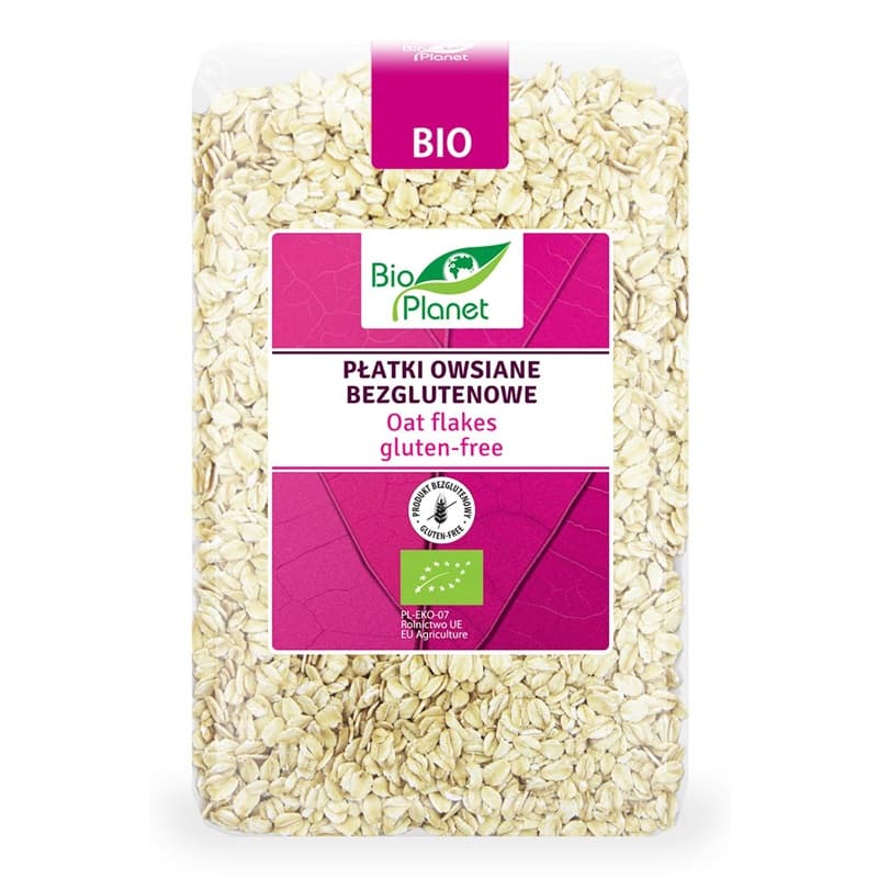 BIO PLANET Płatki owsiane bezglutenowe BIO 1000 g