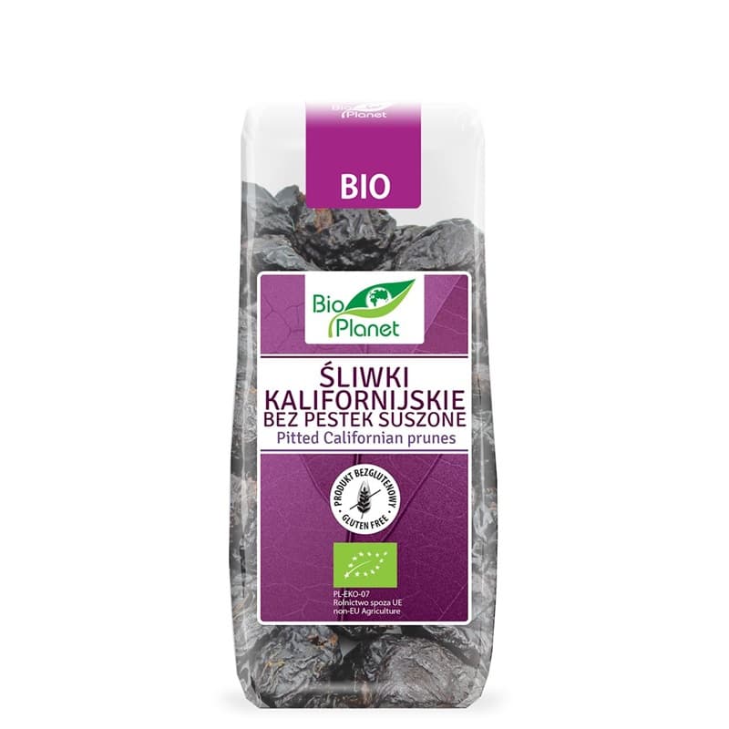 BIO PLANET Śliwki kalifornijskie suszone bezglutenowe BIO 200 g