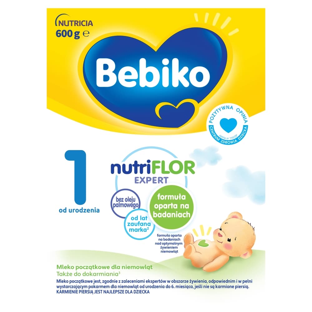 BEBIKO 1 Mleko początkowe dla niemowląt od urodzenia 600 g