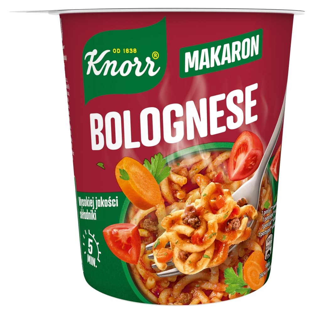 KNORR Danie błyskawiczne makaron bolognese 60 g