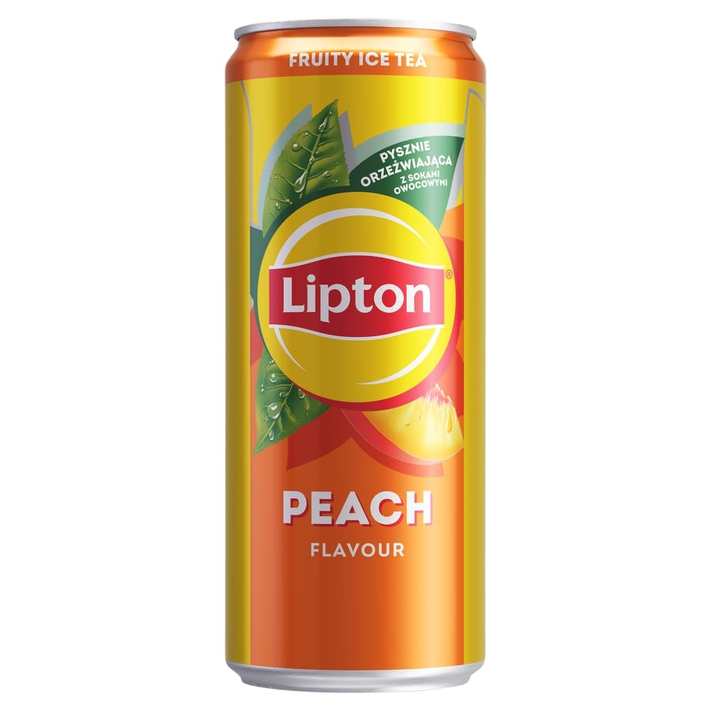 LIPTON ICE TEA Napój o smaku brzoskwiniowym z ekstraktem z czarnej herbaty 330 ml