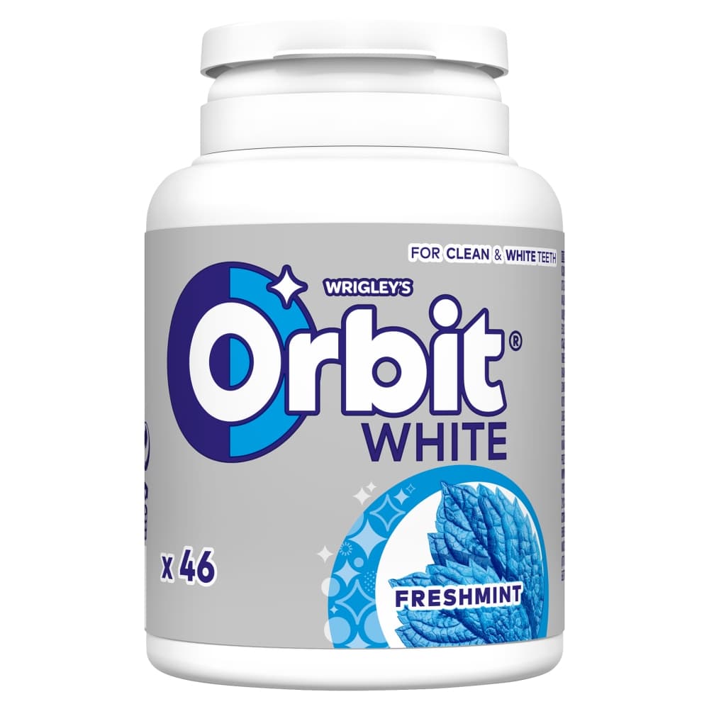 ORBIT WHITE Guma do żucia bez cukru Freshmint 46 drażetek 64 g