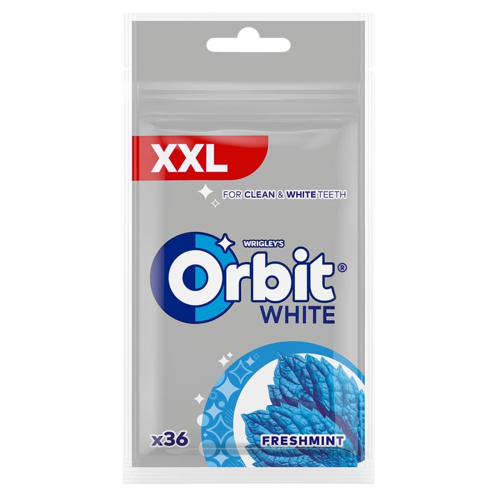 ORBIT WHITE Guma do żucia bez cukru Freshmint 36 drażetek 50 g