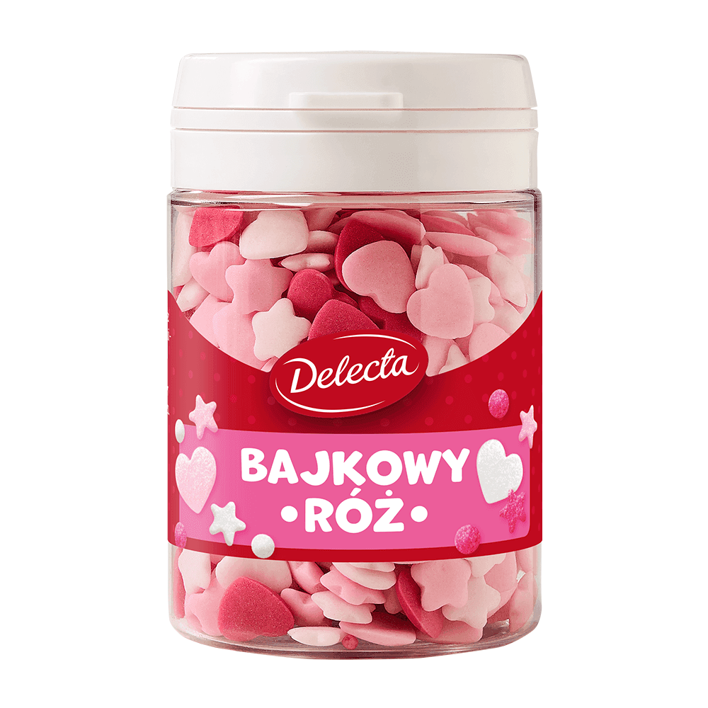 DELECTA Posypka cukrowa Bajkowy Róż 48 g