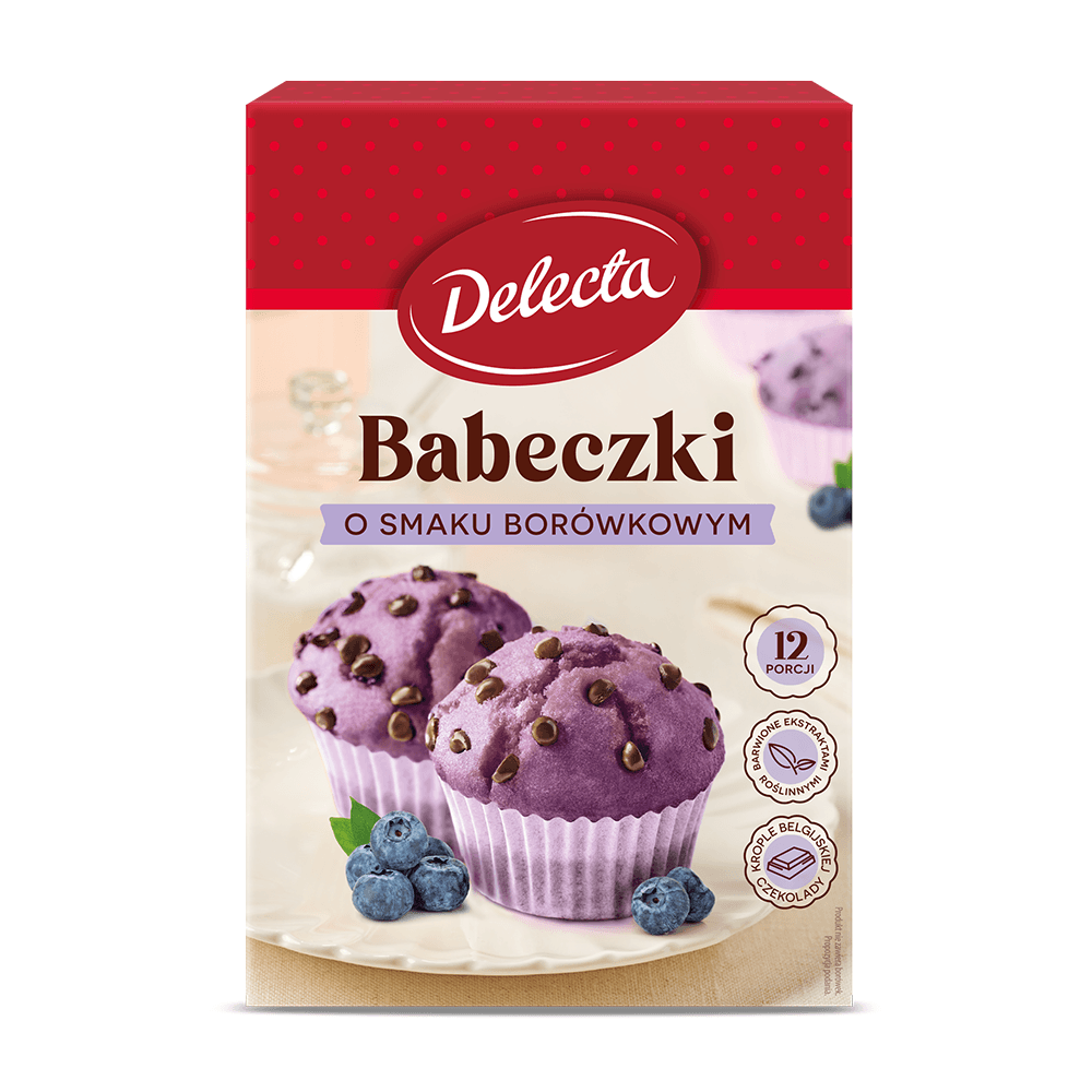 DELECTA Babeczki smak borówkowy 280 g