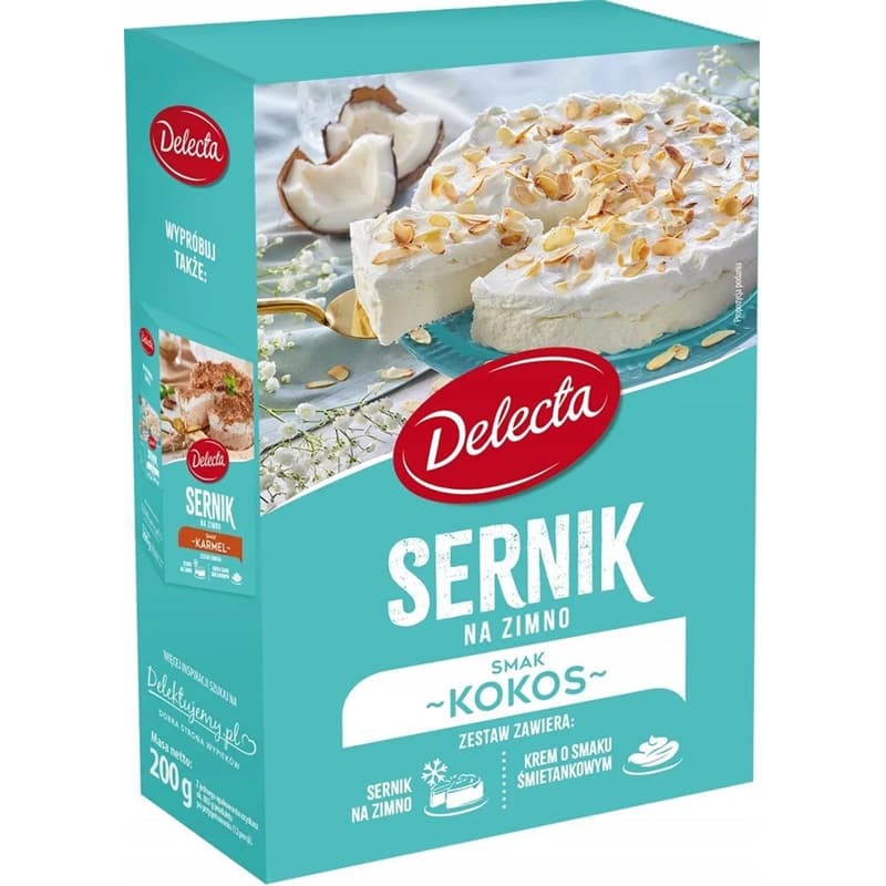 DELECTA Sernik na zimno kokosowy 200 g