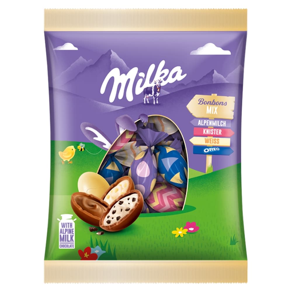 MILKA Cukierki czekoladowe jajka 130 g