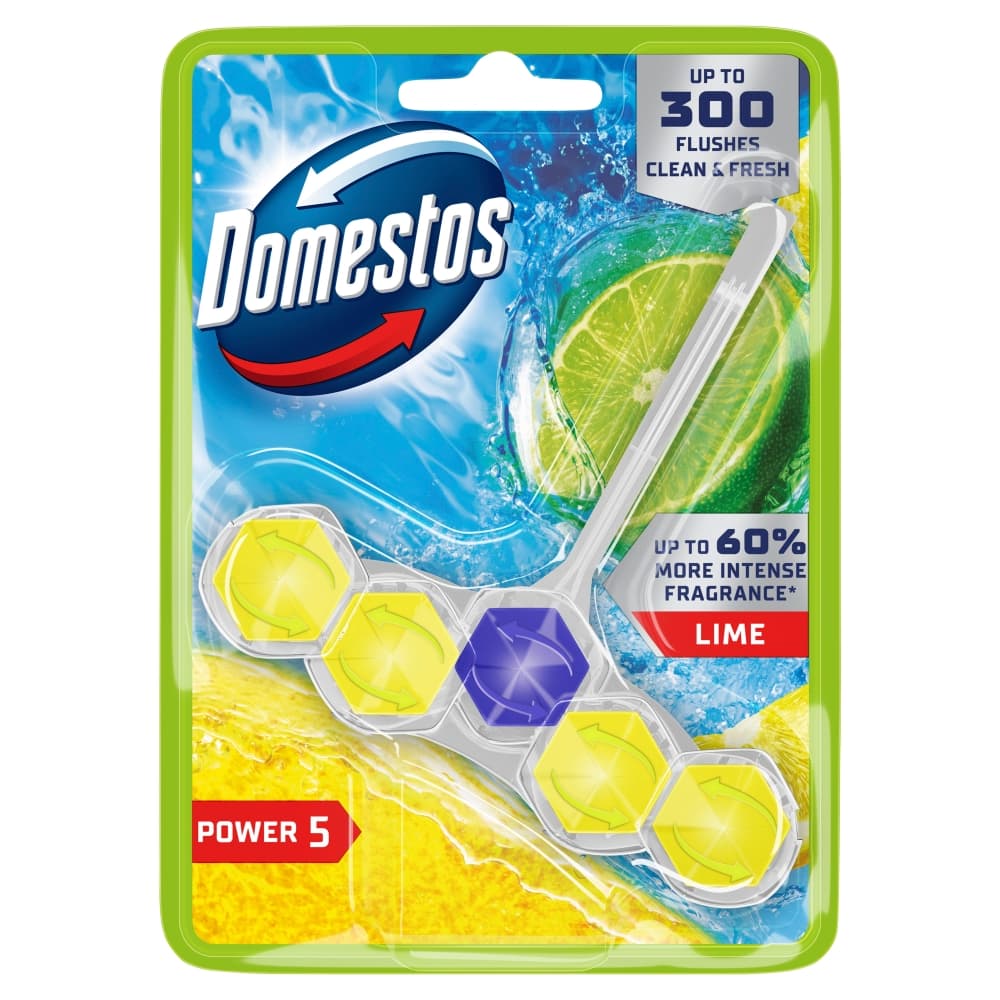 DOMESTOS POWER 5 Kostka toaletowa Lime 50 g