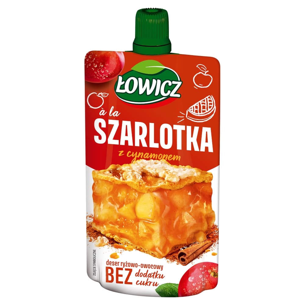 ŁOWICZ Deser ryżowo-owocowy a'la szarlotka 100 g