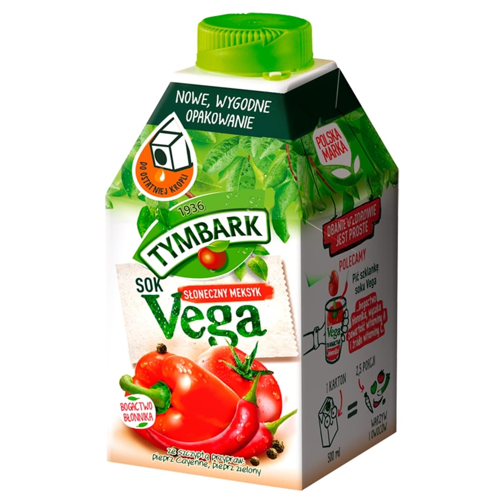 TYMBARK VEGA Słoneczny Meksyk sok z warzyw i owoców 500 ml