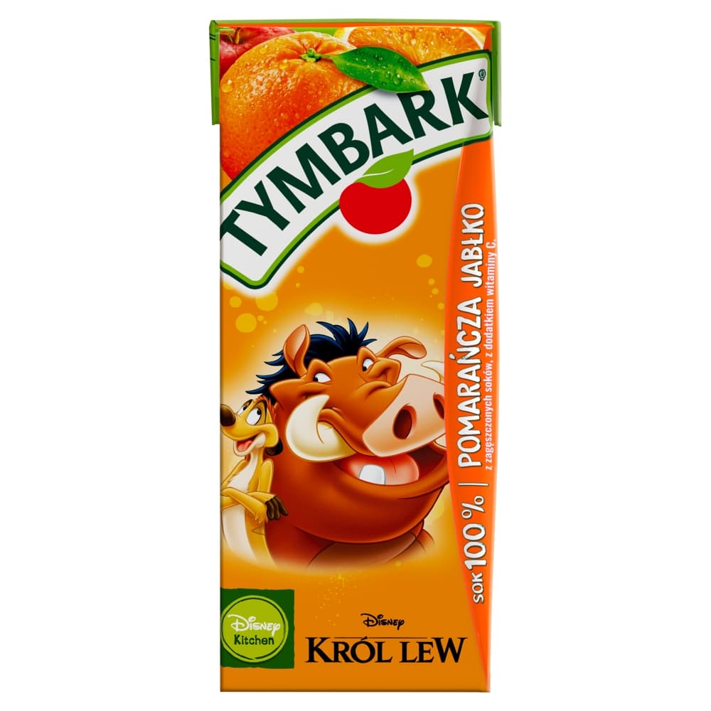 TYMBARK Sok 100 % pomarańcza jabłko 200 ml