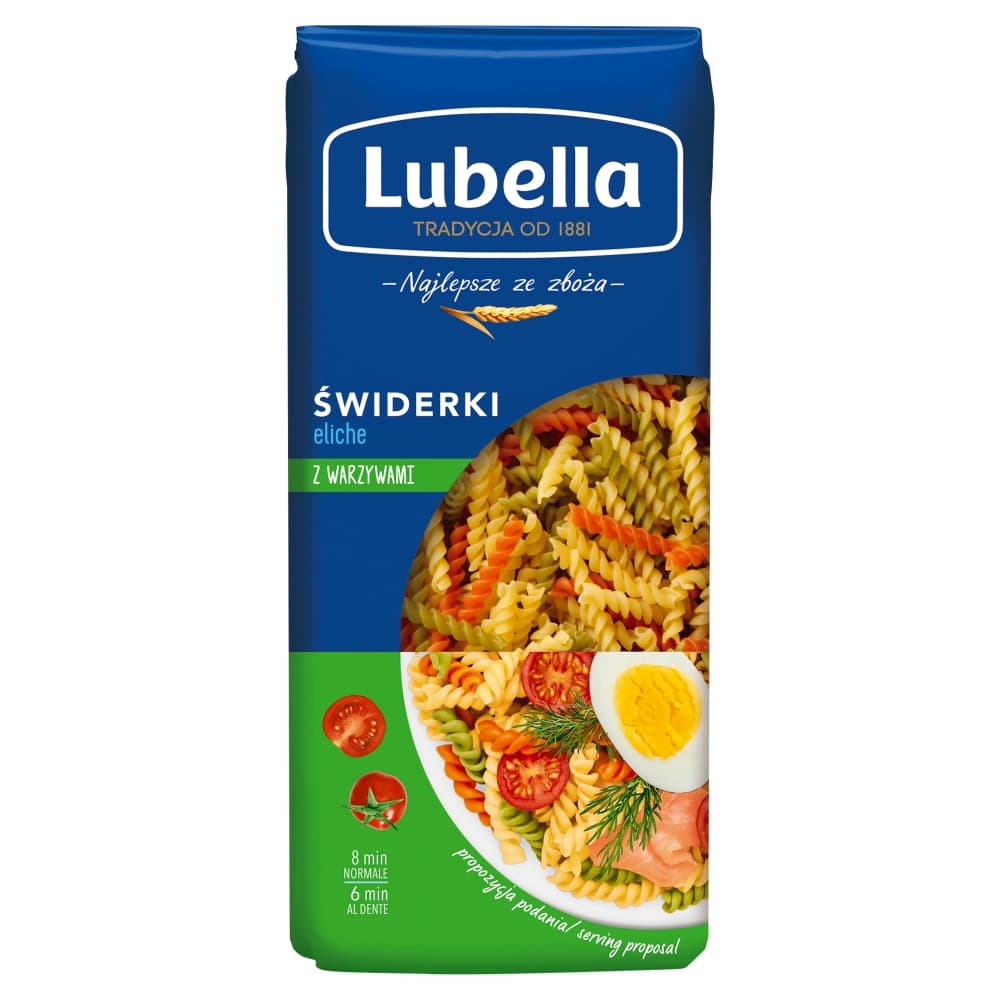 LUBELLA Makaron świderki z warzywami 400 g