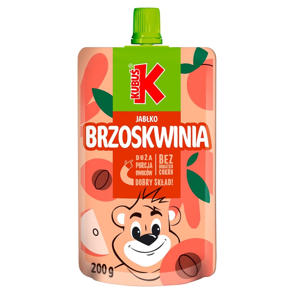 KUBUŚ Mus jabłko brzoskwinia 200 g