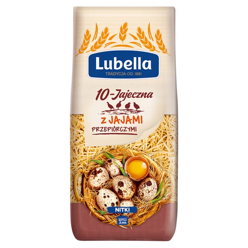 LUBELLA Makaron 10-jajeczny z jajami przepiórczymi nitki 250 g