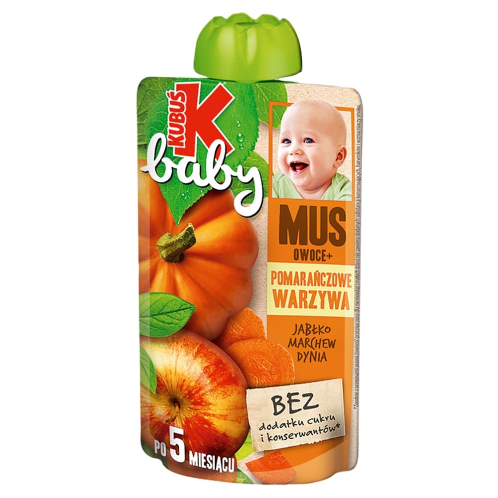 KUBUŚ BABY Mus po 5 miesiącu jabłko marchew dynia 100 g