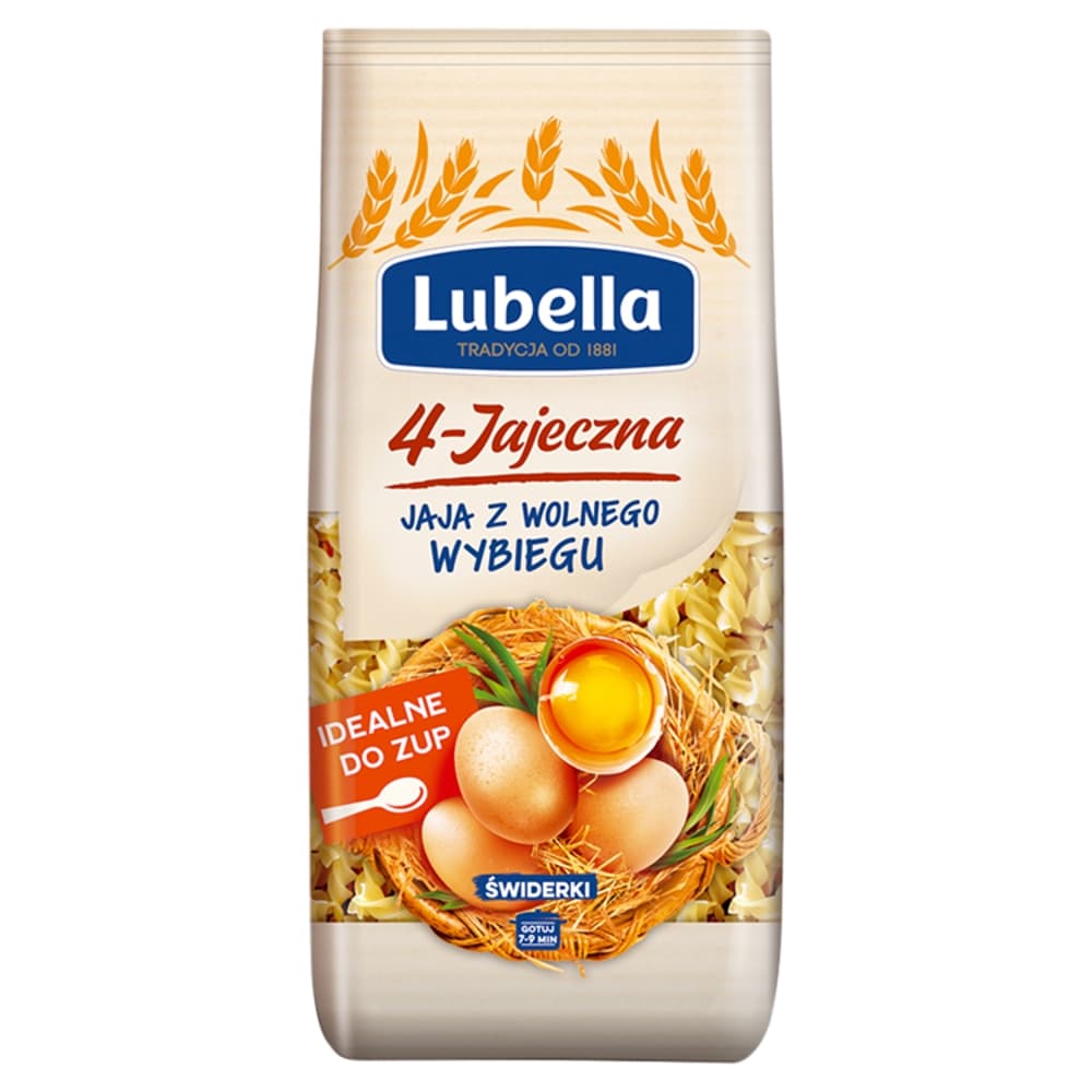 LUBELLA Makaron 4-jajeczny świderki 250 g
