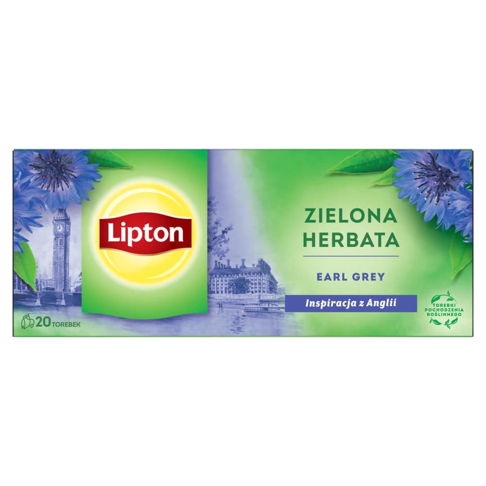 LIPTON Herbata zielona Earl Grey 20 szt. 32 g