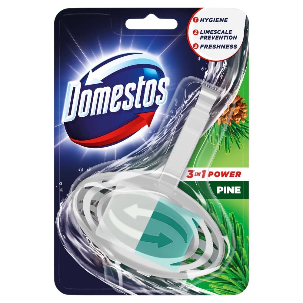 DOMESTOS 3IN1 POWER Kostka toaletowa Pine 35 g