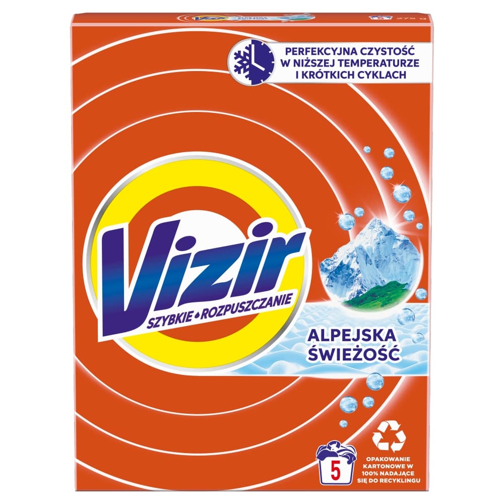 VIZIR Proszek do prania Alpejska Świeżość 275 g