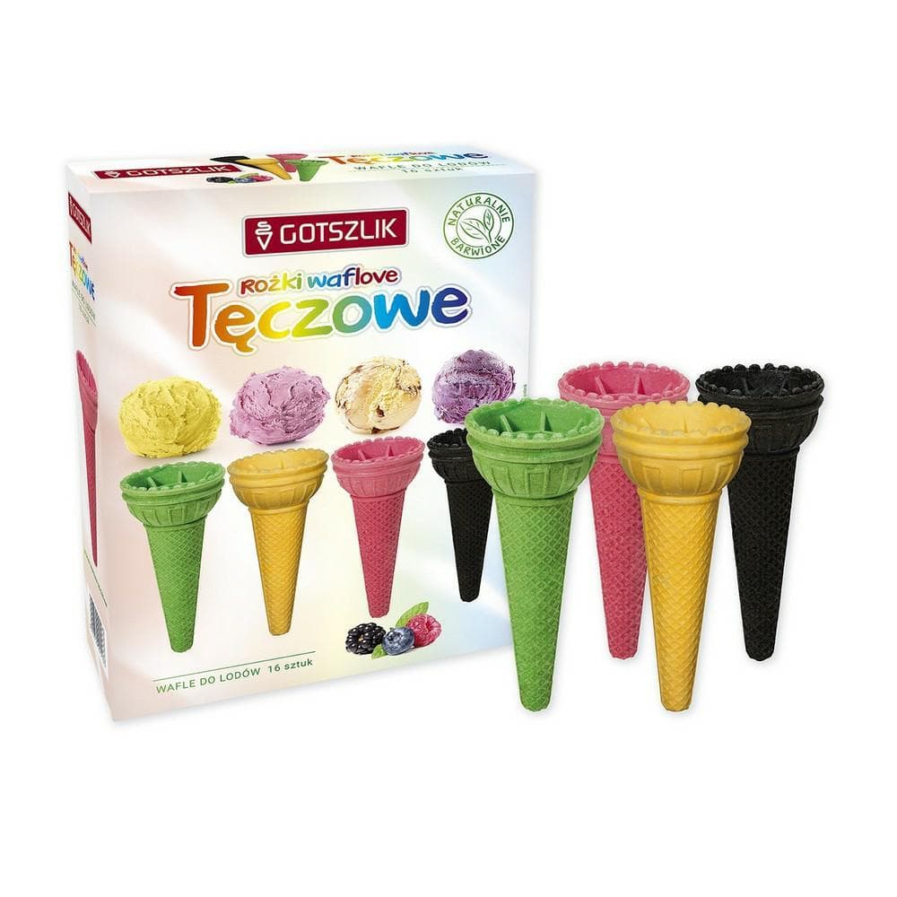 GOTSZLIK Wafle tęczowe do lodów 16 szt. 70 g
