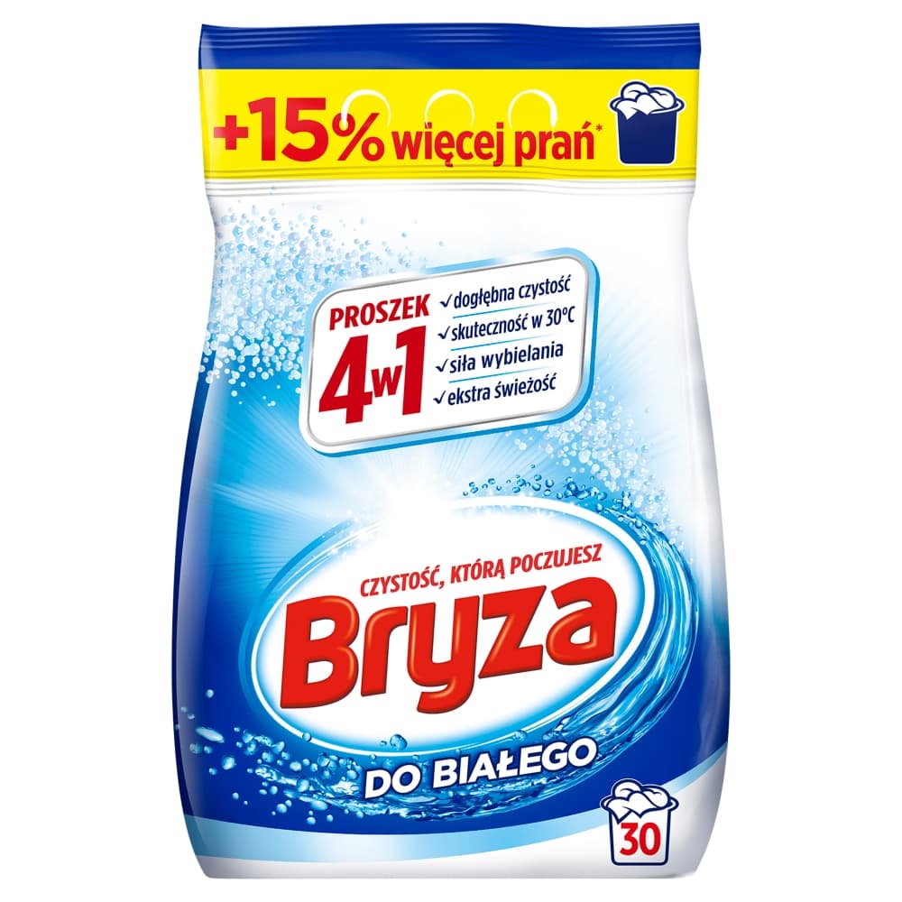 BRYZA Proszek 4 w 1 do prania białego 1950 g