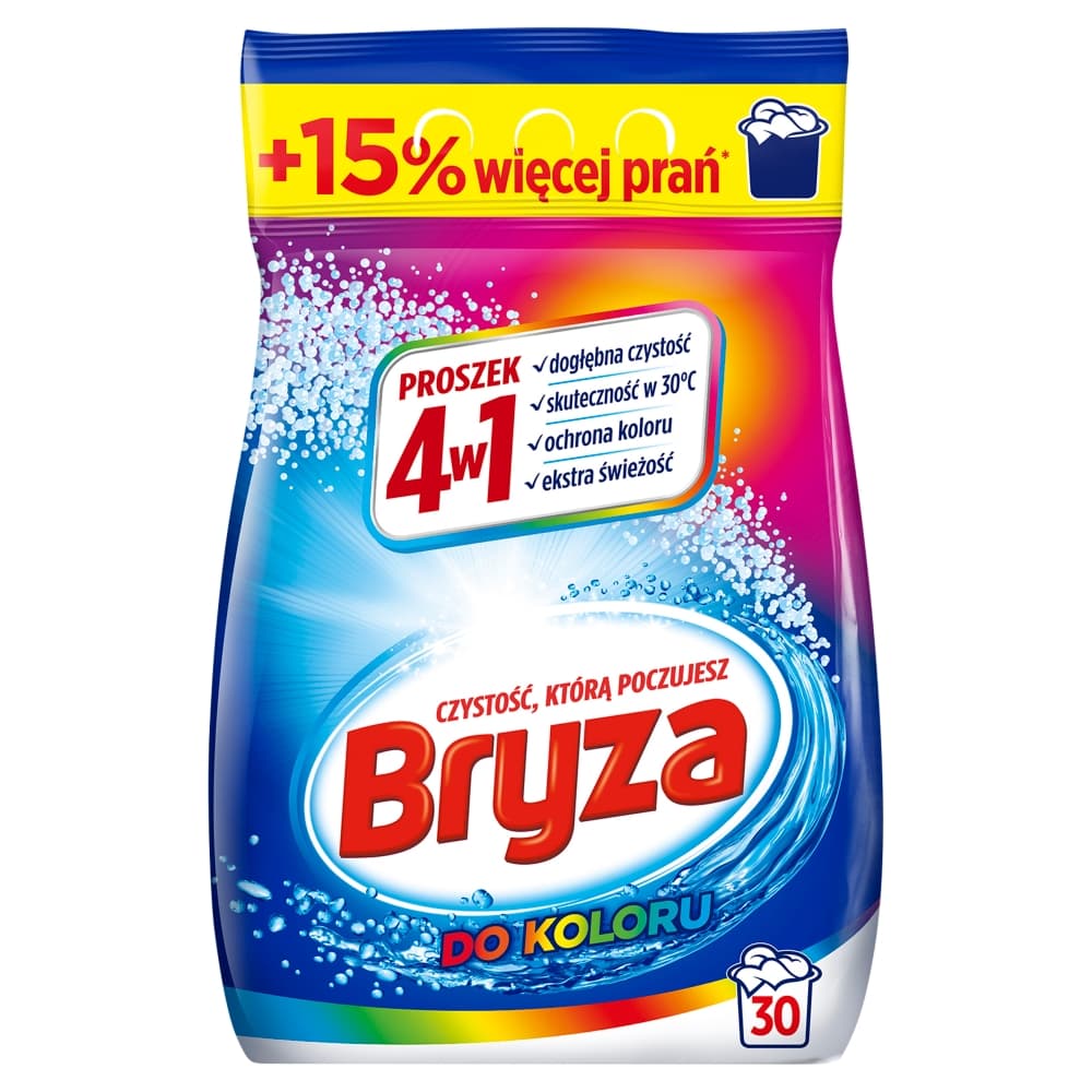 BRYZA Proszek 4 w 1 do prania kolorowego 1950 g