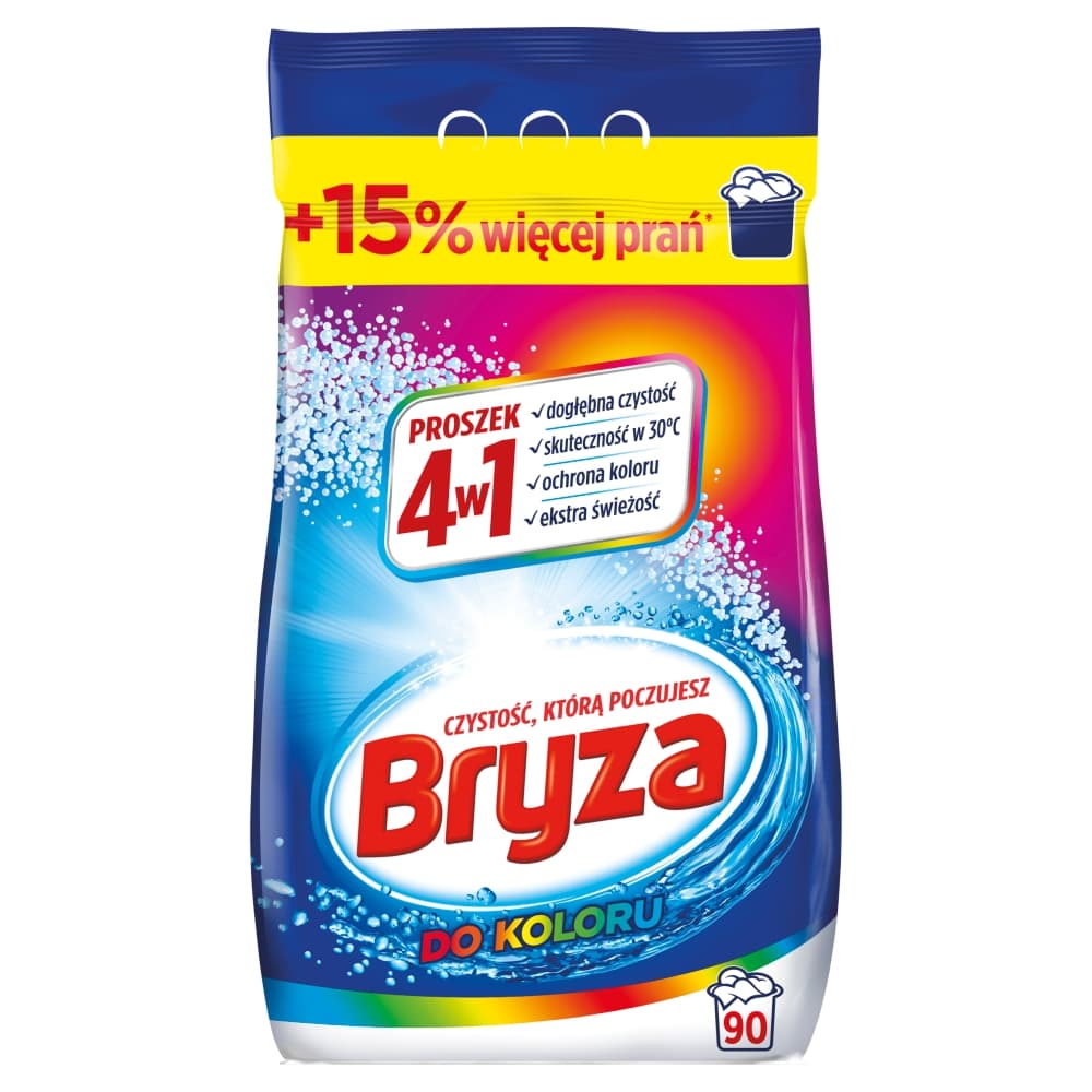 BRYZA Proszek 4 w 1 do prania kolorowego 90 prań 5850 g
