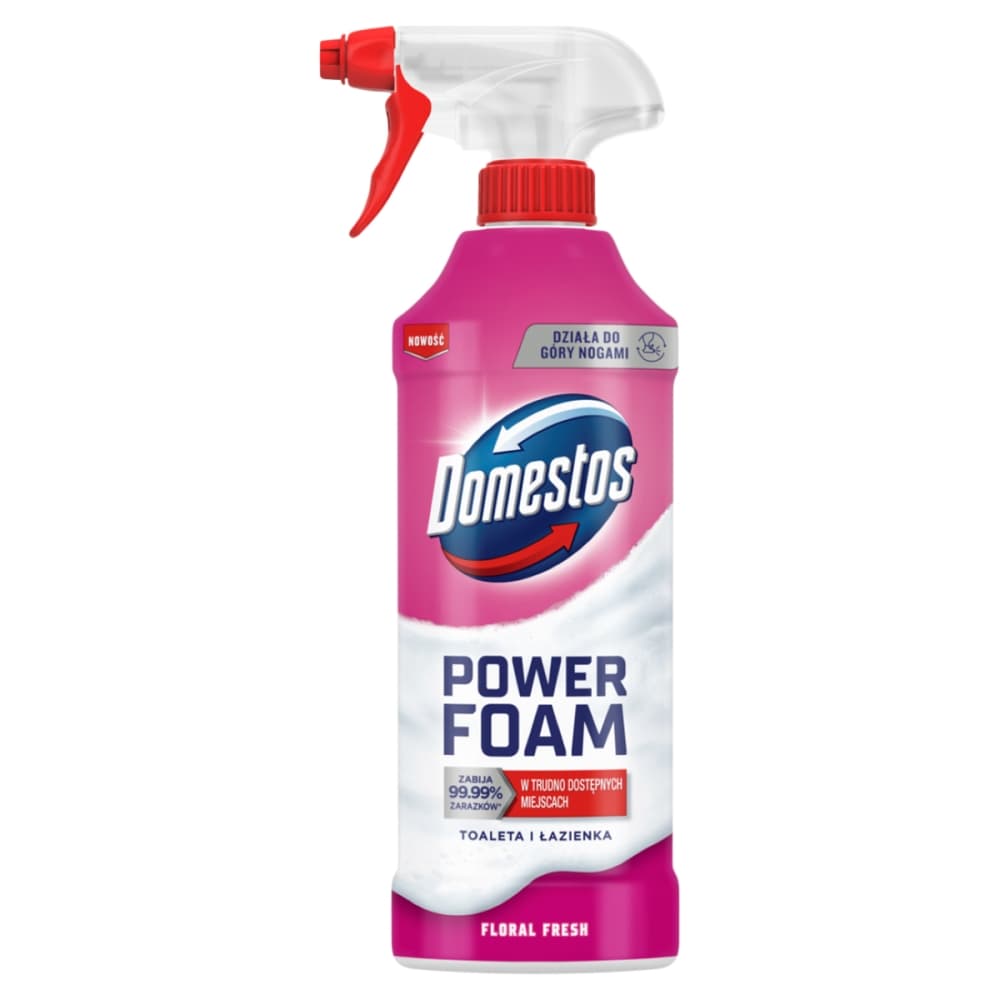 DOMESTOS POWER FOAM Płyn do toalety i łazienki Floral Fresh 435 ml