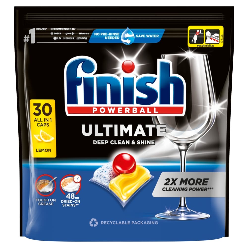 FINISH ULTIMATE Kapsułki do zmywarki Lemon 30 szt.