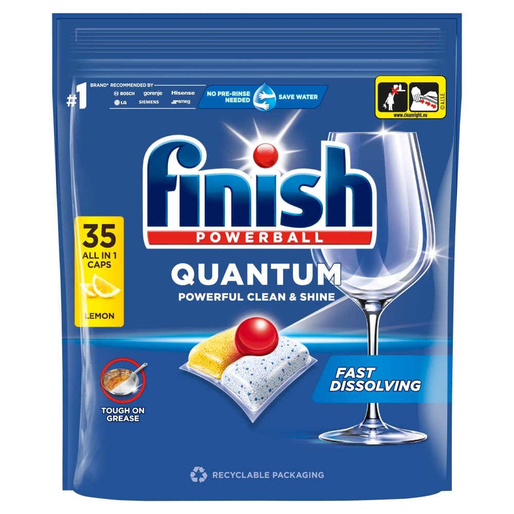 FINISH QUANTUM Kapsułki do zmywarki Lemon 35 szt.