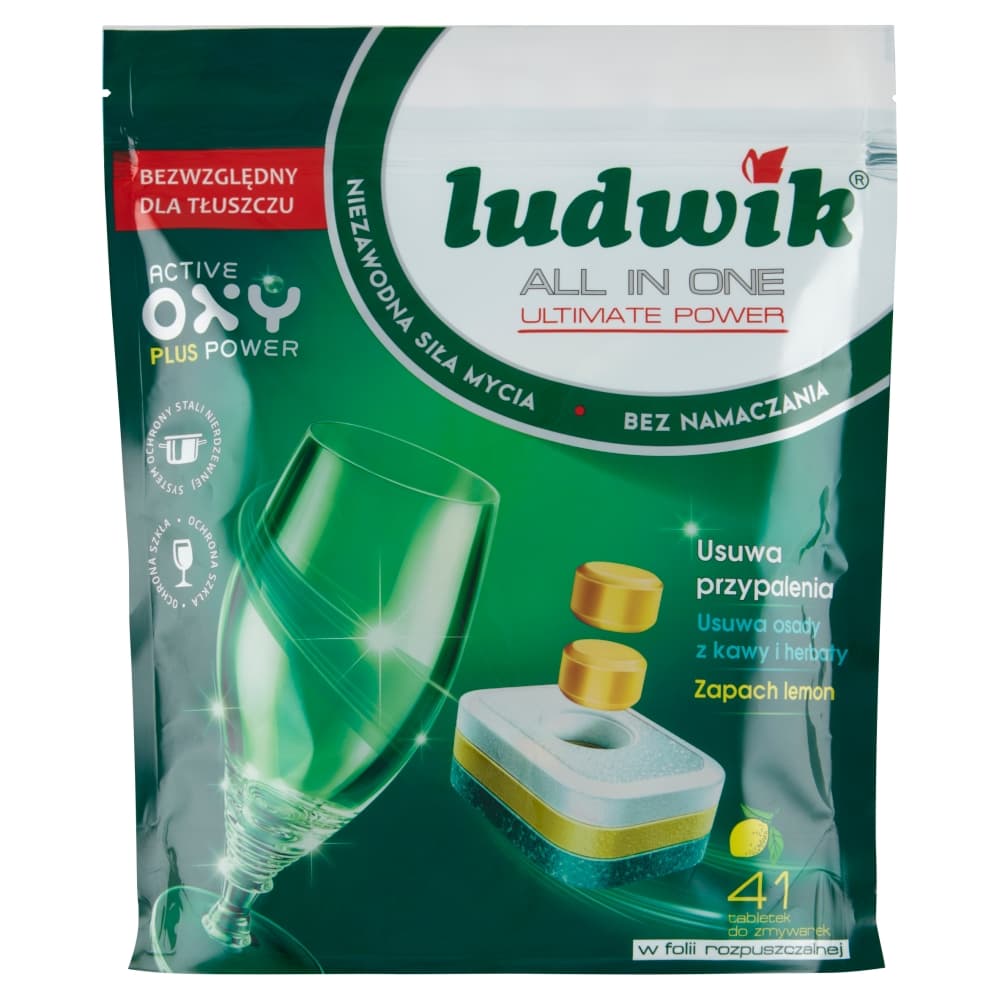 LUDWIK Kapsułki do zmywarek All In One Lemon 41 szt.