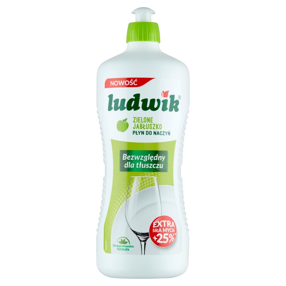 LUDWIK Płyn do mycia naczyń Zielone Jabłuszko 900 g