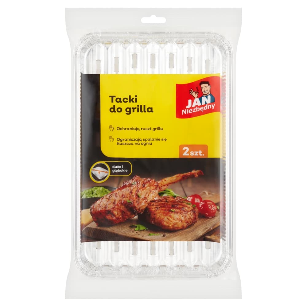 JAN NIEZBĘDNY Tacki do grilla 2 szt.