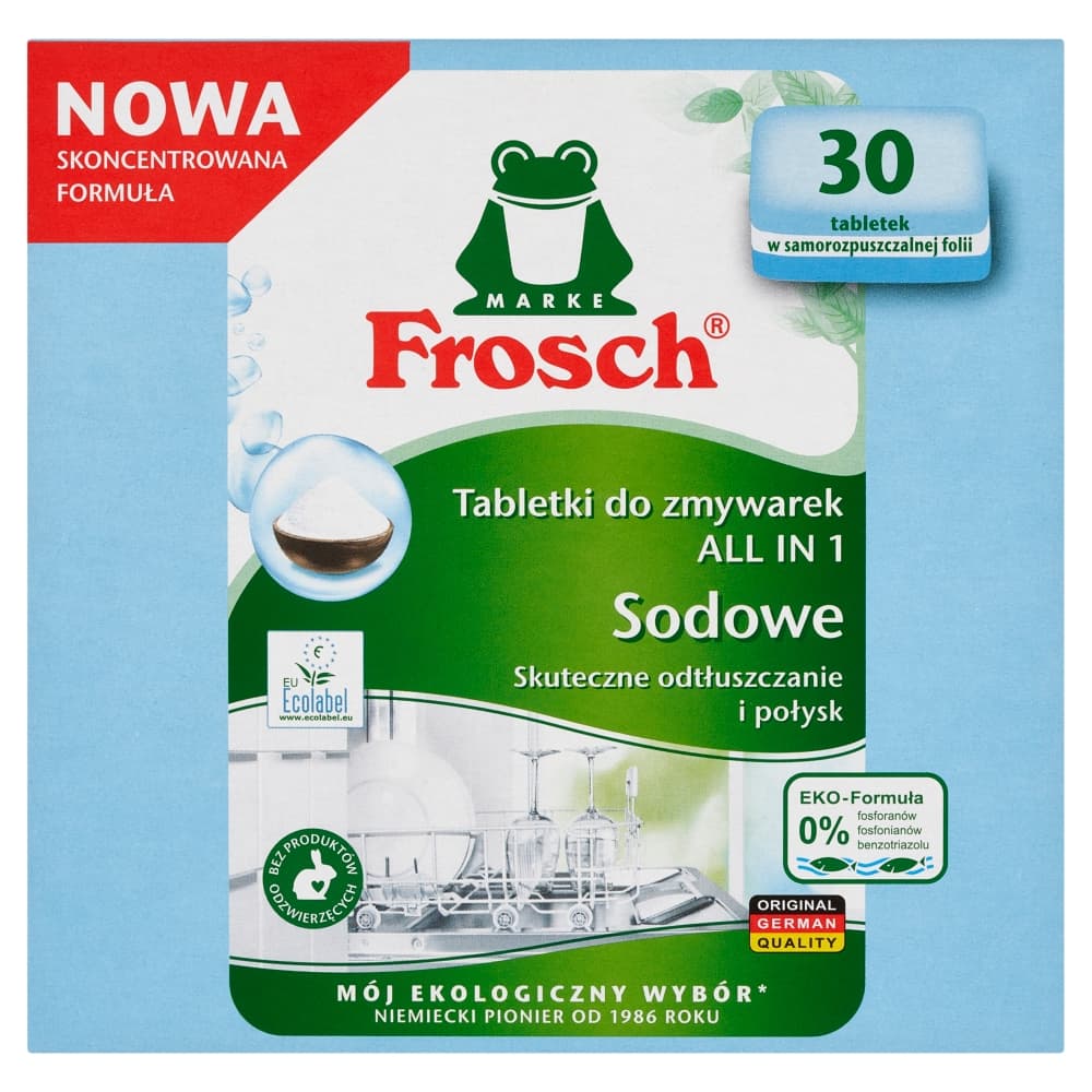 FROSCH Tabletki do zmywarki sodowe 30 szt.