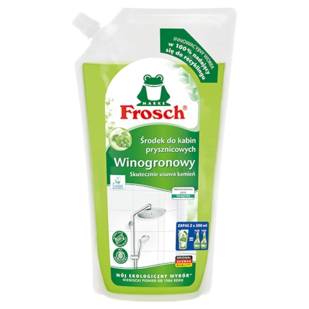 FROSCH Środek do kabin prysznicowych winogronowy zapas 1000 ml