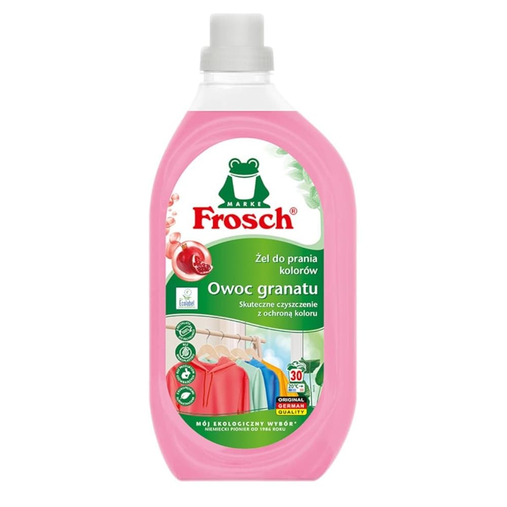 FROSCH Żel do prania tkanin kolorowych Owoc Granatu 1500 ml