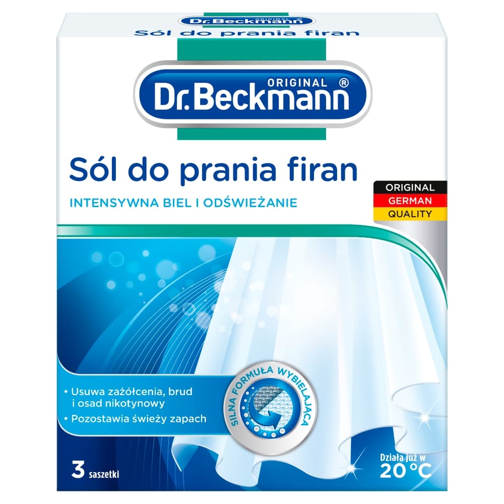 DR. BECKMANN Sól do prania firan 3x40 g