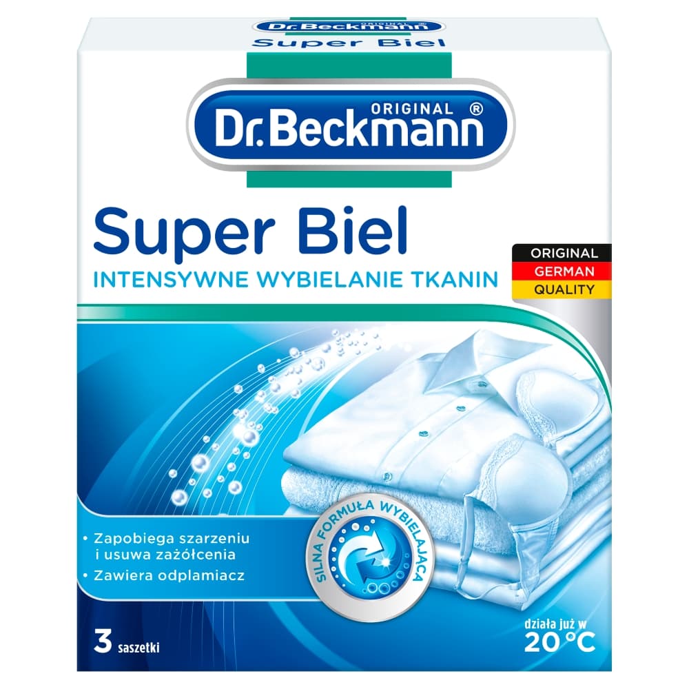 DR. BECKMANN Środek do wybielania tkanin 3x40 g