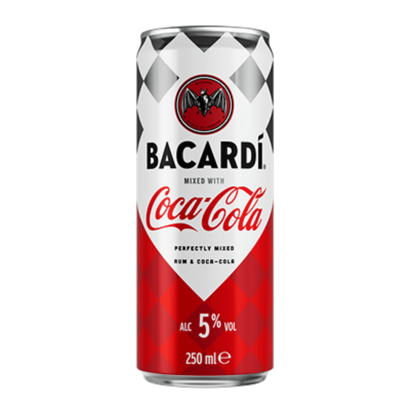BACARDI Napój alkoholowy gazowany Rum & Coca Cola 5% 250 ml