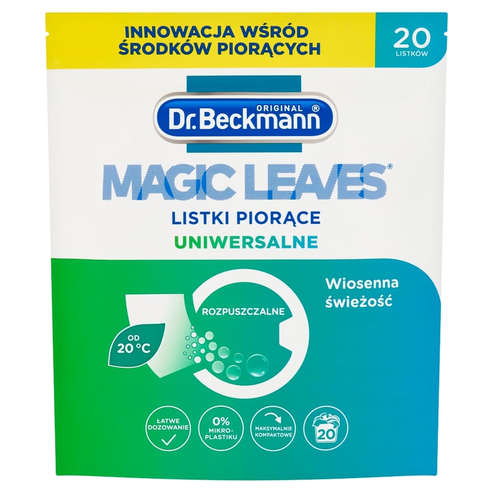DR. BECKMANN Listki piorące uniwersalne Wiosenna Świeżość 20 szt. 80 g