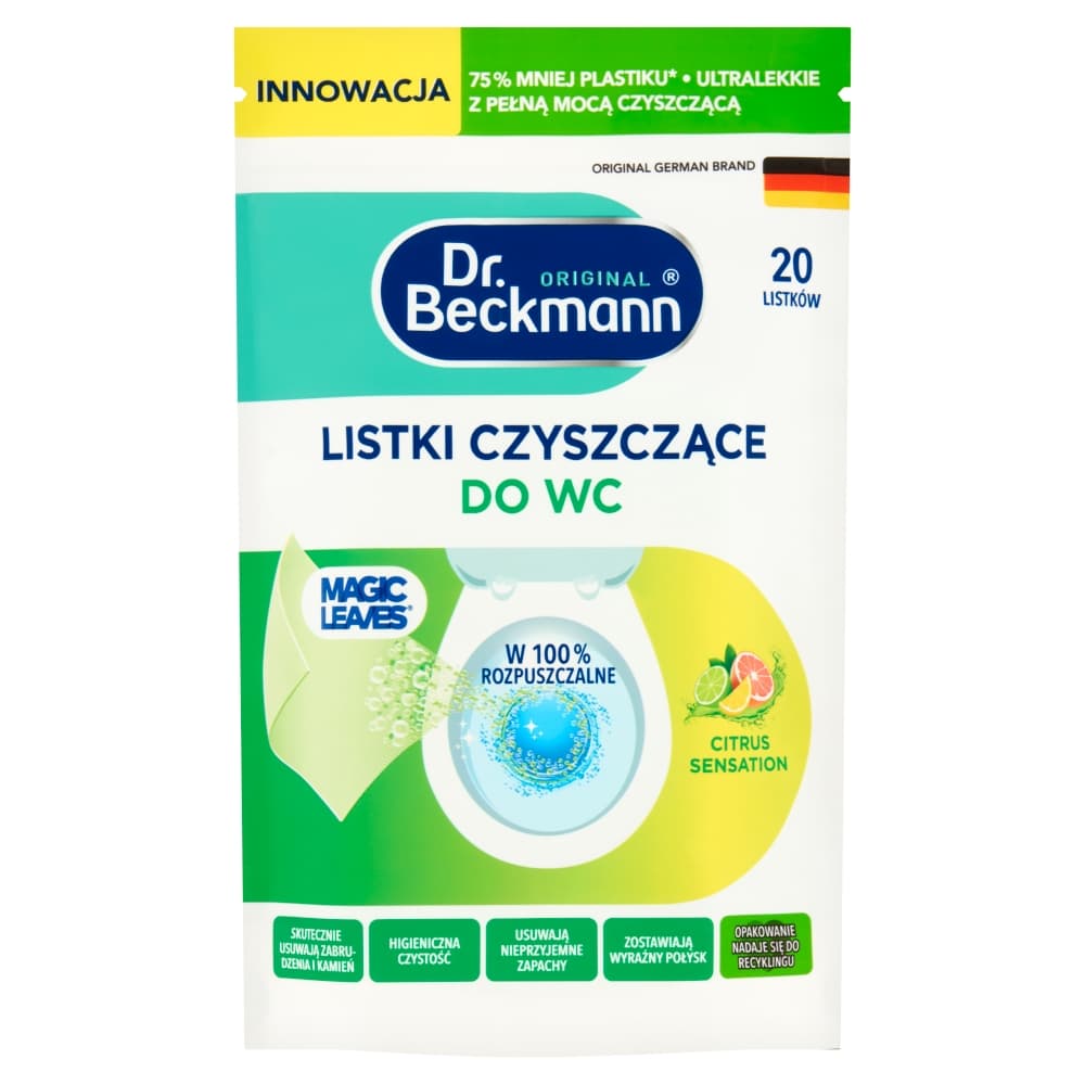 DR. BECKMANN Listki czyszczące do WC Citrus Sensation 20 szt. 44 g
