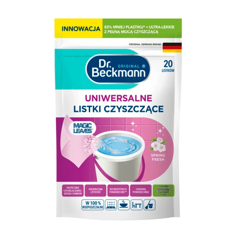 DR. BECKMANN Listki czyszczące uniwersalne Spring Fresh 20 szt.