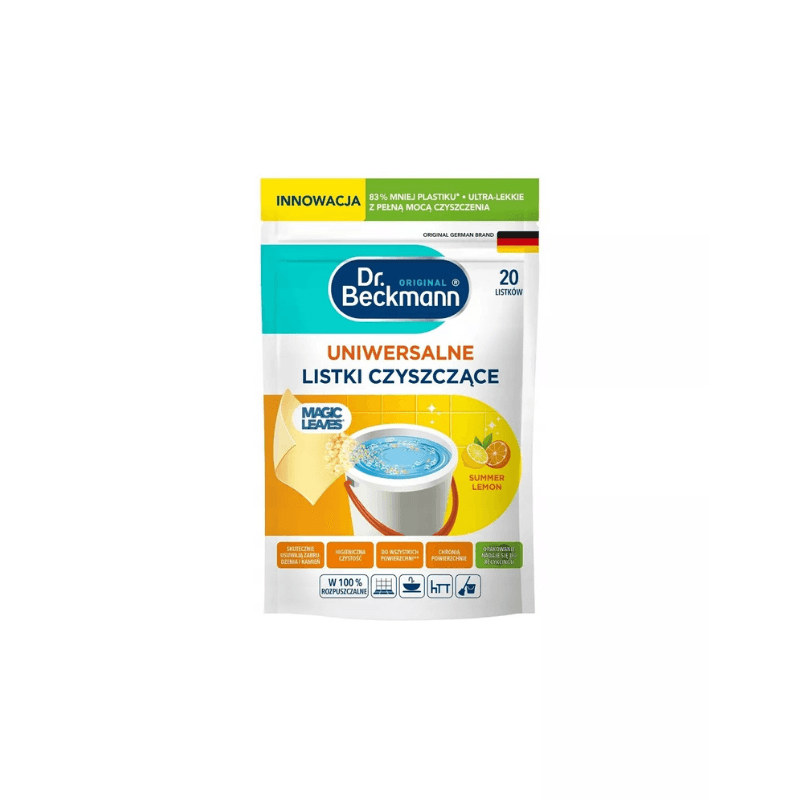 DR. BECKMANN Listki czyszczące uniwersalne Summer Lemon 20 szt.