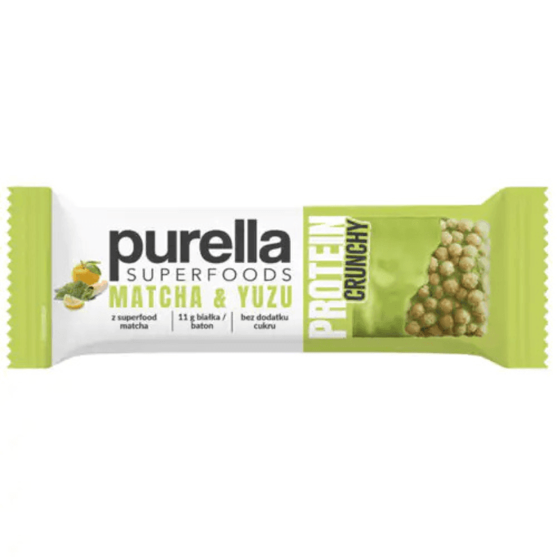 PURELLA SUPERFOODS Baton proteinowy matcha yuzu 45 g