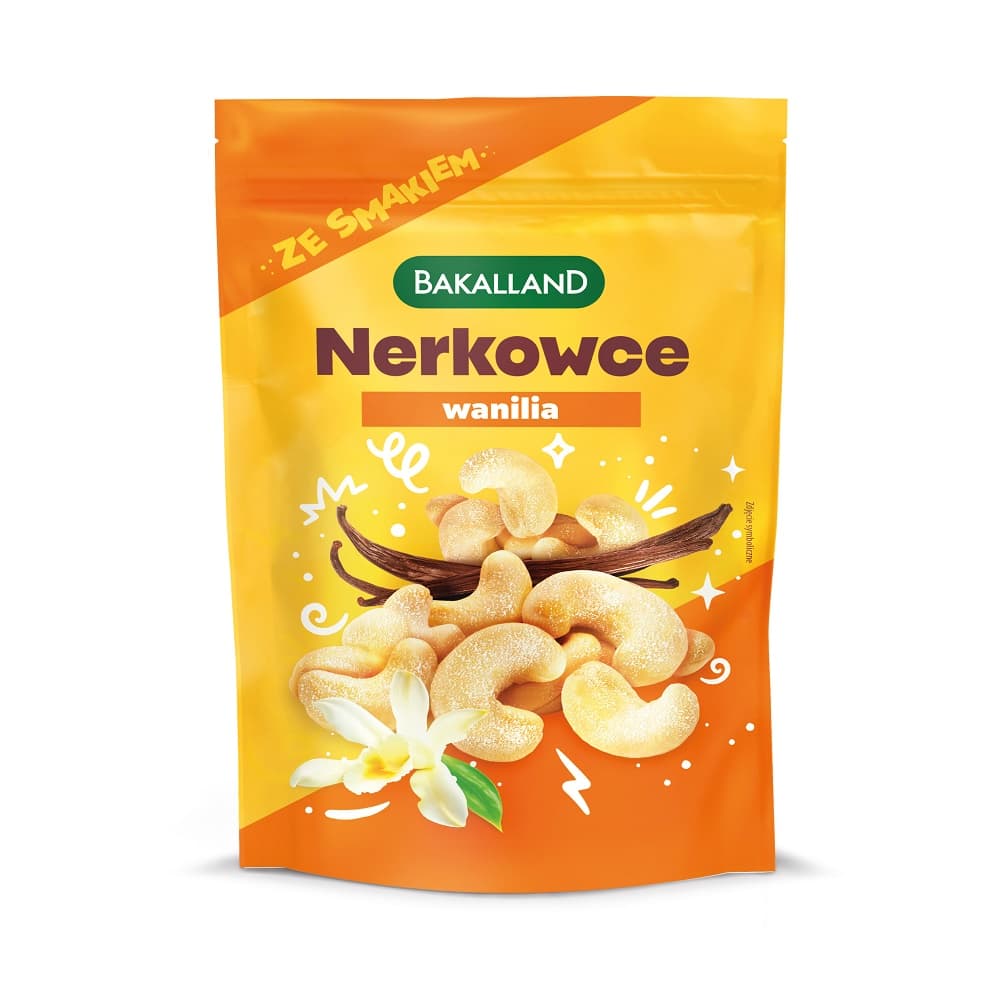 BAKALLAND Orzechy nerkowca prażone Wanilia 70 g