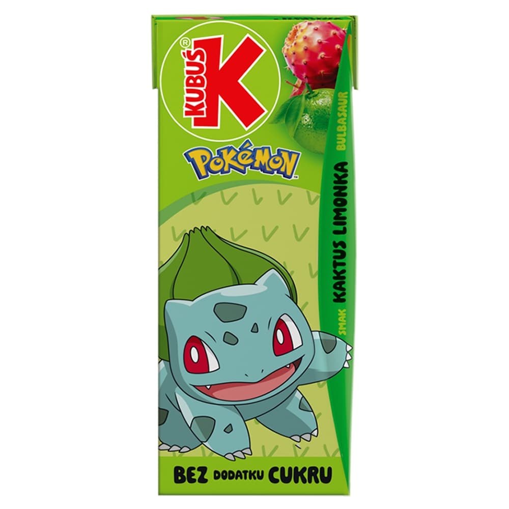 KUBUŚ POKEMON Napój kaktus limonka 200 ml