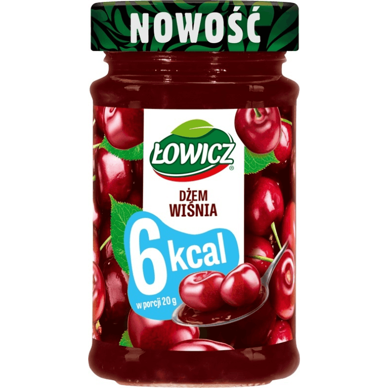 ŁOWICZ Dżem o smaku wiśniowym niskokaloryczny 200 g